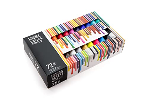 Liquitex Basics Acrylic Paint Set, 72 x 22ml (0.74-oz) Tubes - style: 72 x 22ml (0.74-oz)