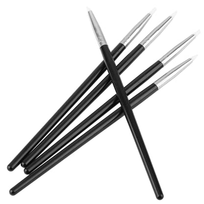 FLEXMAN 5Pcs Silicone Clay Sculpting Tool, Firm Silicone Tips Pottery Clay Pen Shaping Carving Tools Modeling Dotting Tool for Shaping Smoothness Removing