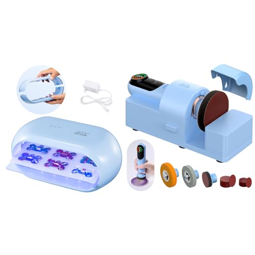 Bundle Two-Sided UV Light and Resin Sanding and Polishing Kit