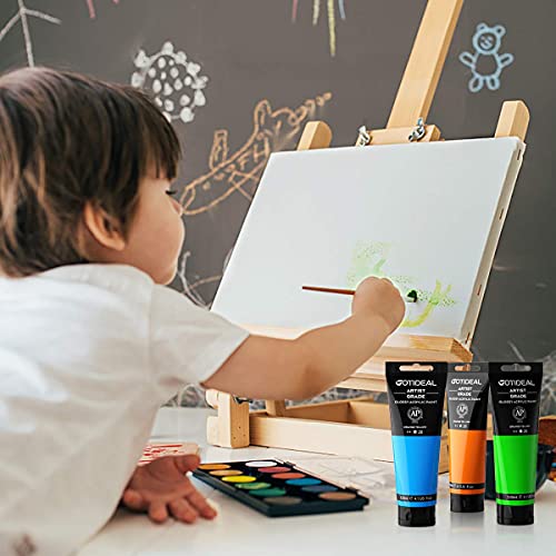 GOTIDEAL Acrylic Paint Gray Tubes(120ml, 4.1 oz) Non Toxic Non Fading,Rich Pigments for Painters, Ideal for Canvas Wood Clay Fabric Ceramic Craft Supplies (Gray) - color: Gray, style: Regular