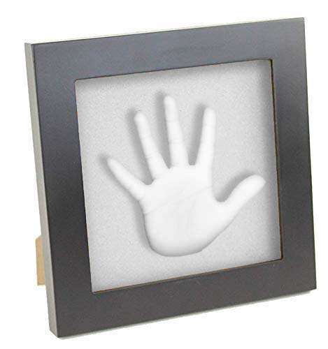 Baby Hand Casting Kit for Newborns - 3D Hand and Footprint Keepsake with Black Picture Frame - Safe for Baby Hand Casting Kit for New Parents - Professional DIY Infant Hand Mold Kit