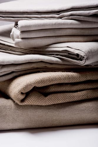SoHo Urban Artist Professional Unprimed Linen Canvas for Artists, 67 in x 6 Yard, 12.7 oz Smooth Texture, Museum Quality, #42 Un-Stretched Canvas Blanket for Painting, Suitable for Large Works