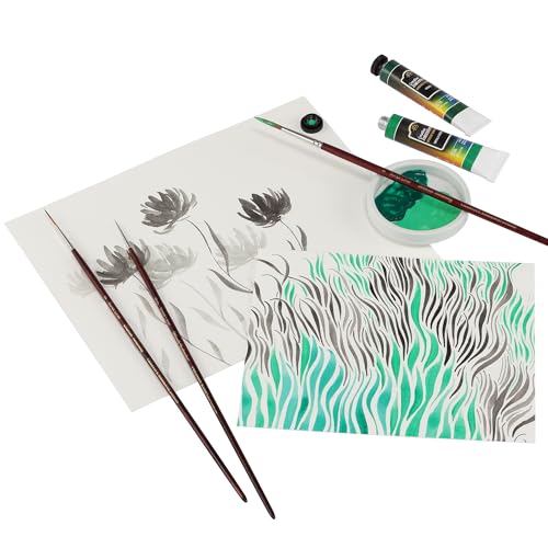 Creative Mark Mimik Kolinsky Watercolor Brush - # 2 Script Liner - Long Handle Synthetic Paint Brush - Handmade in Germany - Synthetic Sable Paint Brushes for Professional Artists - Animal-Friendly - size: 2