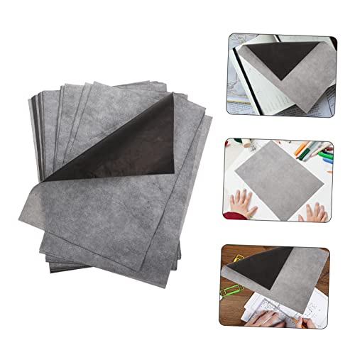 Graphite Transfer Paper A4 100 Sheets Single-Sided Drawing and Tracing Paper for Artists and Students for Sketching on Canvas and Surfaces