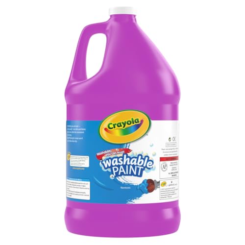 Crayola Washable Paint For Kids, Violet 1 Gallon, Kids Arts And Crafts Supplies, Non Toxic, Bulk - color: Violet