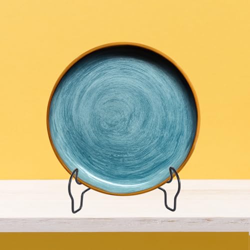 uxcell 6 Inch Plate Stand for Display, Iron Decorative Plate Holders Folding Display Stand Easel for Book Platter Photo Picture Frame Tabletop Art, White