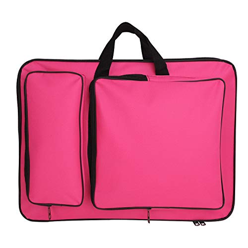 JIAHG Art Portfolio Carry Tote Drawing Board Bag - Painting, Sketch Pad Storage - Professional Art Organizer - color: rose