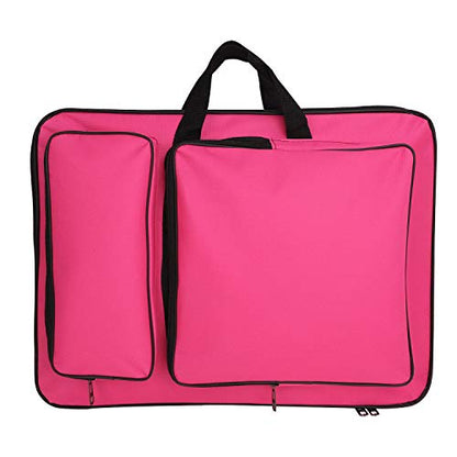 JIAHG Art Portfolio Carry Tote Drawing Board Bag - Painting, Sketch Pad Storage - Professional Art Organizer - color: rose