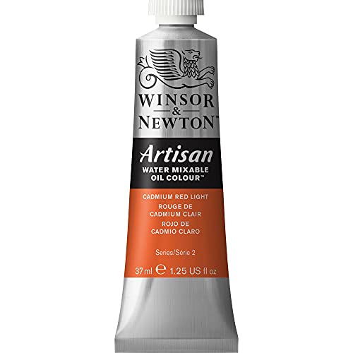 Winsor & Newton Artisan Water Mixable Oil Colour, 1.25-oz (37ml), Cadmium Red Light - color: Cadmium Red Light, style: 1.25-oz