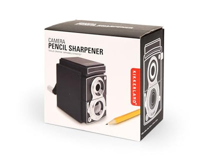 Kikkerland Camera Pencil Sharpener, Black (SC12) - style: Camera