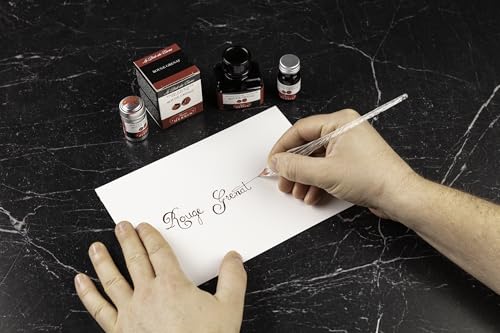 Jacques Herbin 13029T - 30ml Bottle of Ink for Fountain Pens and Rollerball Pens - Rouge Grenat - color: Garnet Red, size: 1 fl oz