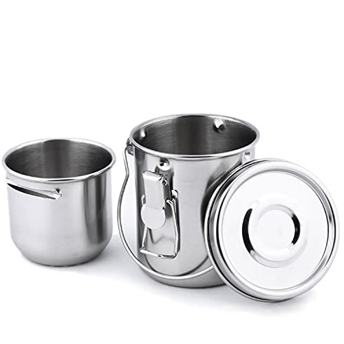 Tosnail Stainless Steel Leak-Proof Paint Brush Washer with Removable Filter Screen - Small - style: Leak-Proof Small