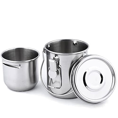 Tosnail Stainless Steel Leak-Proof Paint Brush Washer with Removable Filter Screen - Small - style: Leak-Proof Small