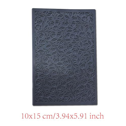 Flowers Polymer Clay Texture Sheets Mats for Polymer Clay Earrings Making Swirls Floral Texture Impressions DIY Tools for Pottery Earrings Jewelry Making DIY Craft Supply