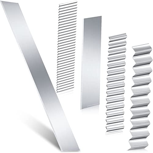 Honoson 10 Pieces Polymer Clay Cutters Tools Clay Tissue Blade Slicer Carbon Steel Cutting Slicing Tools for DIY Shaping Modelling Slicing Sculpting, Straight and Wave