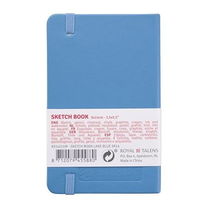Royal Talens T9314-211M 441807 Talens Art Creation Sketchbook Drawing Planner 3.5 x 5.5 inches (9 x 14 cm), Lake Blue - color: lakeblue, size: 9×14cm