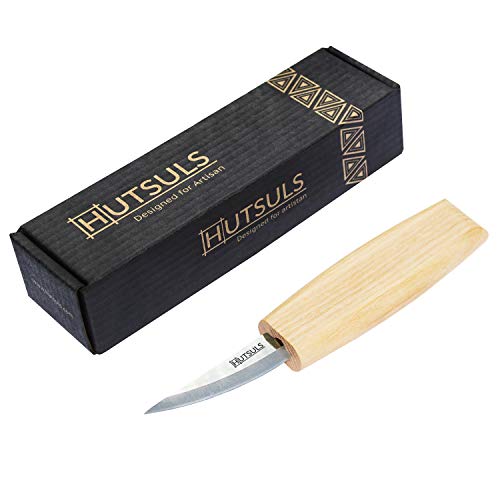 Hutsuls Wood Whittling Knife for Beginners - Razor Sharp Carving Knife in Beautifully Designed Gift Box, Sloyd Woodworking Tool for Men, Women, Adults and Kids (6.5 Inch)