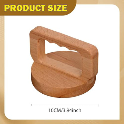 Printing Baren Wooden Block Printing Baren Printmaking Tool Hand Printing Press Tool Linocut Stamp Embossing Tool Portable Lightweight Sponge Base, Wave Handle - color: Wave Handle