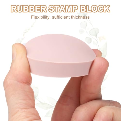 PATIKIL 8Pcs 2" Rubber Carving Blocks, Soft Linoleum Art Carving Block Round Crafts Stamp Making for Printmaking Stamps Carving Supplies, Pink - color: Pink
