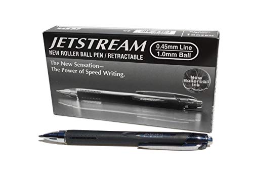 Uni-Ball SXN-210 Jetstream RT Retractable Rollerball Pen Black Ink - Pack of 12 - color: Black, size: 1 Count (Pack of 12)
