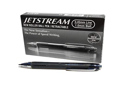 Uni-Ball SXN-210 Jetstream RT Retractable Rollerball Pen Black Ink - Pack of 12 - color: Black, size: 1 Count (Pack of 12)
