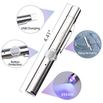 LET'S RESIN 30g UV Resin Kit with Light and 12-Color UV Resin with All-Inclusive Keychain Making Kit