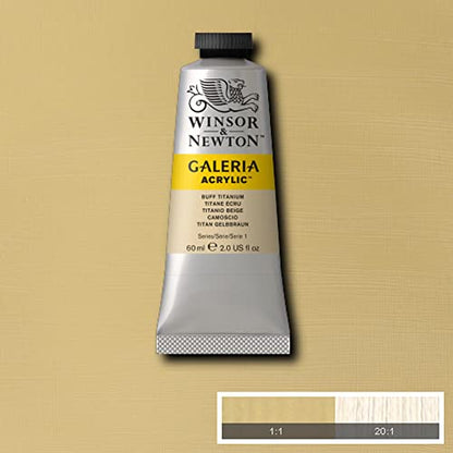 Winsor & Newton Galeria Acrylic Color, 60ml (2-oz) Tube, Buff Titanium - color: Buff Titanium, style: 2-oz Tube