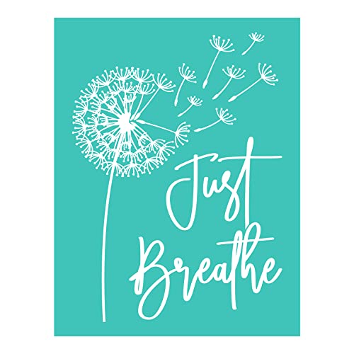 BAOFALI Dandelion Silkscreen Stencil,Reusable Self-Adhesive Silk Screen Printing, for Decor/Printing on Wood/Fabric/Wall/Cup/Plate/Glass/Paper, Home Christmas Decorations Pattern (8.5x11inch) - color: 1PCS ( O), size: 8.5x11 inch (O)