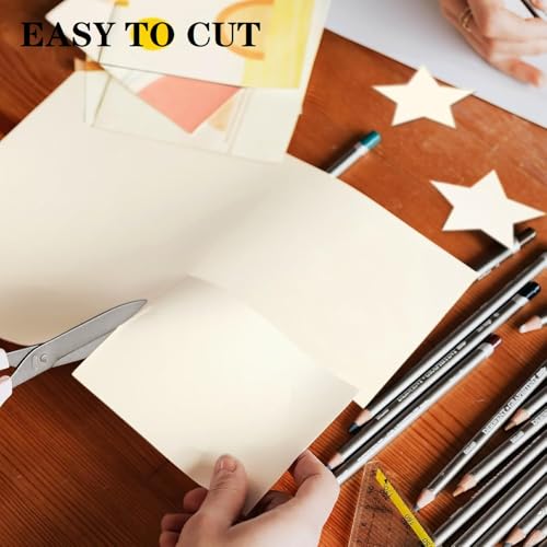 8.5”x 5.5” Cream Art Drawing Paper for Painting Construction Bulk 80gsm Craft Paper for Sketch(140 Sheets) - size: 8.5x5.5 140P