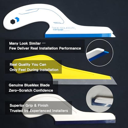 Window Tint Squeegee Kit – Professional Car Tinting Tools Set with PU Blade & ABS Handle, Scratch Free Squeegee for Window Tint, Vinyl Wrap, PPF & Auto Detailing