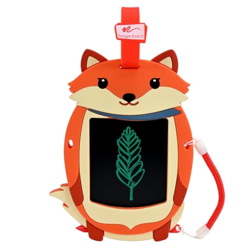 Boogie Board Sketch Pals Fox 4” LCD Writing Tablet for Kids – Reusable Mess-Free Drawing Pad with Tethered Stylus – Clip-On Travel Doodle Board Toy – Ages 3+ - style: Felix Fox