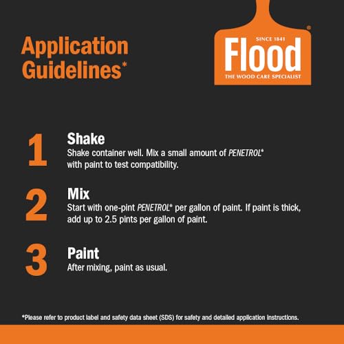 Flood Penetrol 1-Qt. Clear Paint Additive - size: 32 Fl Oz (Pack of 1), style: Oil Based Paint Additive