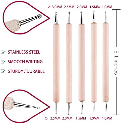 200 Sheets Carbon Paper Graphite Paper Black Carbon Transfer (8.5 x 11.5 inch) with 5 PCS Embossing Styluses Dotting Tools for Wood Paper Canvas Craft