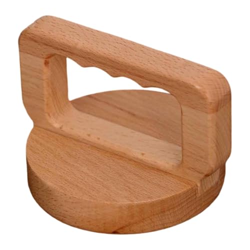 Printing Baren Wooden Block Printing Baren Printmaking Tool Hand Printing Press Tool Linocut Stamp Embossing Tool Portable Lightweight Sponge Base, Wave Handle - color: Wave Handle