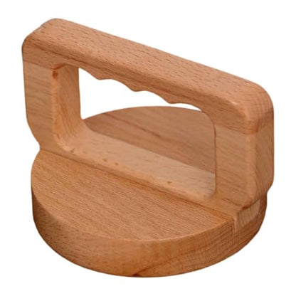 Printing Baren Wooden Block Printing Baren Printmaking Tool Hand Printing Press Tool Linocut Stamp Embossing Tool Portable Lightweight Sponge Base, Wave Handle - color: Wave Handle