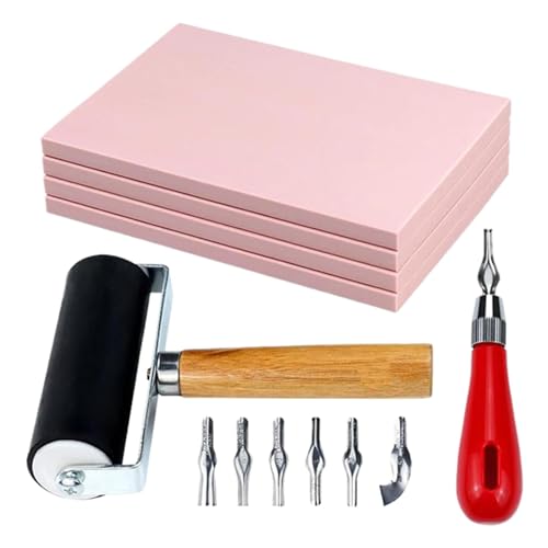 Professional Rubber Stamp Carving Set for Artistic Printmaking, Without Carve Knife