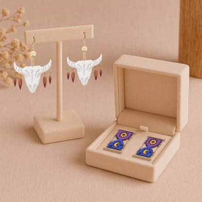Mysterious Boho Clay Cutters - 13 Shapes Mysterious Magical Elements Polymer Clay Cutters for Jewelry, Earring Making Kit with Storage Box - style: Mysterious Bohemia theme (13 pcs)