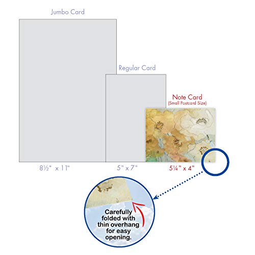 The Best Card Company - 10 Boxed Note Cards with Flowers - Blank Assorted Floral Notecards Bulk (4 x 5.12 Inch) - Batik Blossoms M6590OCB - style: Batik Blossoms
