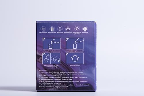 VIDA ROSA 200g UV Resin Kit with Upgraded UV Light 24W,Silicone Stir Rod, Measuring Cup and Silicone Pad-Ultraviolet Epoxy Resin Hard,UV Resin Starter Jewelry Making Kit for Craft Beginner - size: 200g UV Resin kit