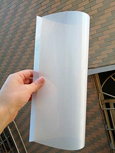 BANLTRE 10 Sheets 10 mil Mylar Sheet 12 x 12 inch Milky Translucent PET Blank Stencil Making Sheet for Machines, Laser Cutting, Cut Tool Template Material (10 mil) - size: 10 mil