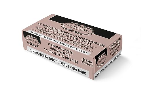 Lefranc Bourgeois Charbonnel Professional Litho Crayons Copal Hard, Set of 12 - style: Litho Crayons Copal Hard, Set of 12
