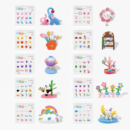 Air Dry Clay Kits - Modeling Clay for Kids, Ultra Light & Soft, Safe & Non-Toxic, 10 Boxes DIY Model Magic Clay 60 Colors with Sculpting Tools Tutorials, Creative Art Crafts Toys Gifts 3+ Years Old