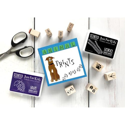 Hero Arts LL376 Ink 'n' Stamp Wood Sets, Animal Prints - color: Animal Prints