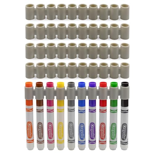 Darware Original Marker Gripper Silicone Marker Organizers (5-Pack); No More Lost Lids, Gray - size: 1 Count (Pack of 5)