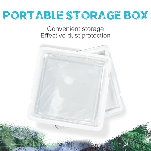 Vollence 12" X 12" Gel Printing Plate for Art Press – Reusable Square Art Plate for Monoprinting and Craft Use - size: 12" x 12"