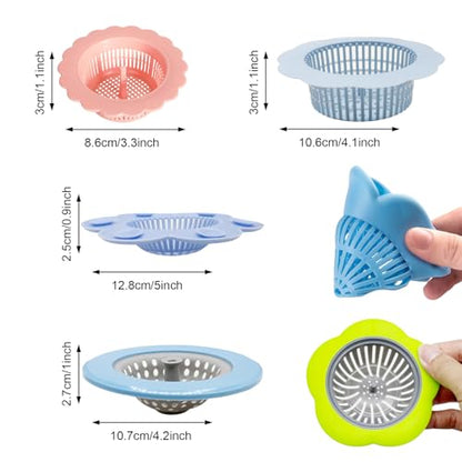 Allazone 7 PCS Acrylic Pouring Strainers Set, Plastic Silicone Paint Pouring Strainers, Flower Acrylic Paint Strainers, Painting Pouring Supplies and Creating Unique Patterns and Designs - color: 5