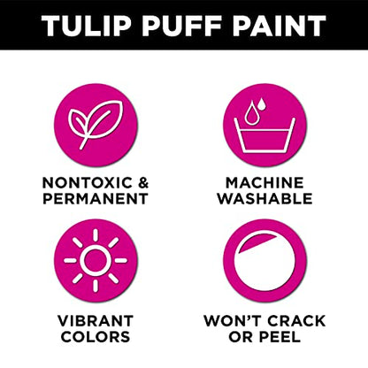 TULIP Dimensional Fabric Paint 4oz, Glitter Crystal Sparkle (41904) - color: GLITTER CRYSTAL, size: 4 Fl Oz (Pack of 1)