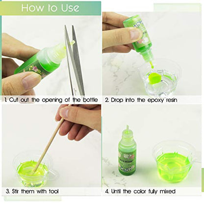 LET'S RESIN Silicone Mold Making Kit wit 15 Colors Resin Dye
