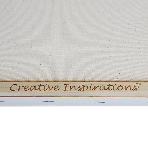 Creative Inspirations 5x5 Stretched Canvas Super Value 5 Packs - Artist Quality, Low Cost Canvas, Cotton Duck, Acid Free, Archival, Accepts All Paints, Double-Primed 10oz, Paintable Edges - size: 5x5"