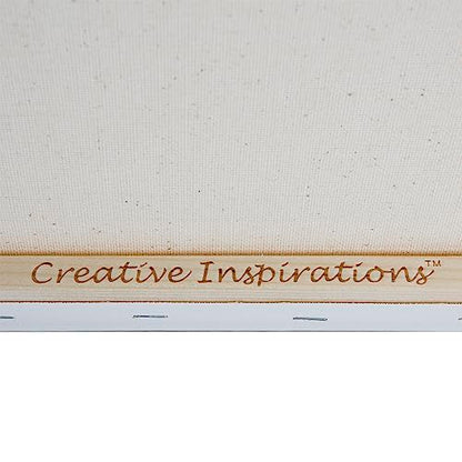 Creative Inspirations 4x6 Stretched Canvas Super Value 5 Packs - Artist Quality, Low Cost Canvas, Cotton Duck, Acid Free, Archival, Accepts All Paints, Double-Primed 10oz, Paintable Edges - size: 4x6"